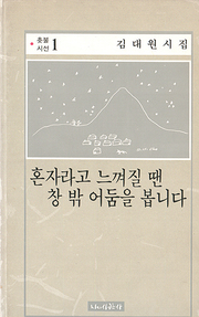 김대원 『혼자라고 느껴질 땐 창밖 어둠을 봅니다』
